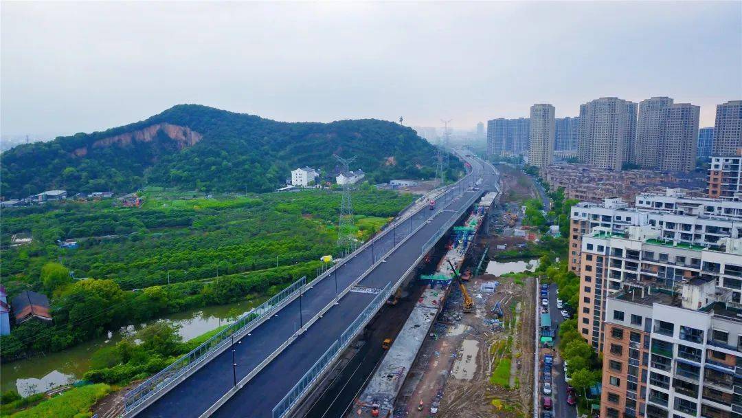 喜讯望梅高架路二期项目桥梁主体工程全线贯通