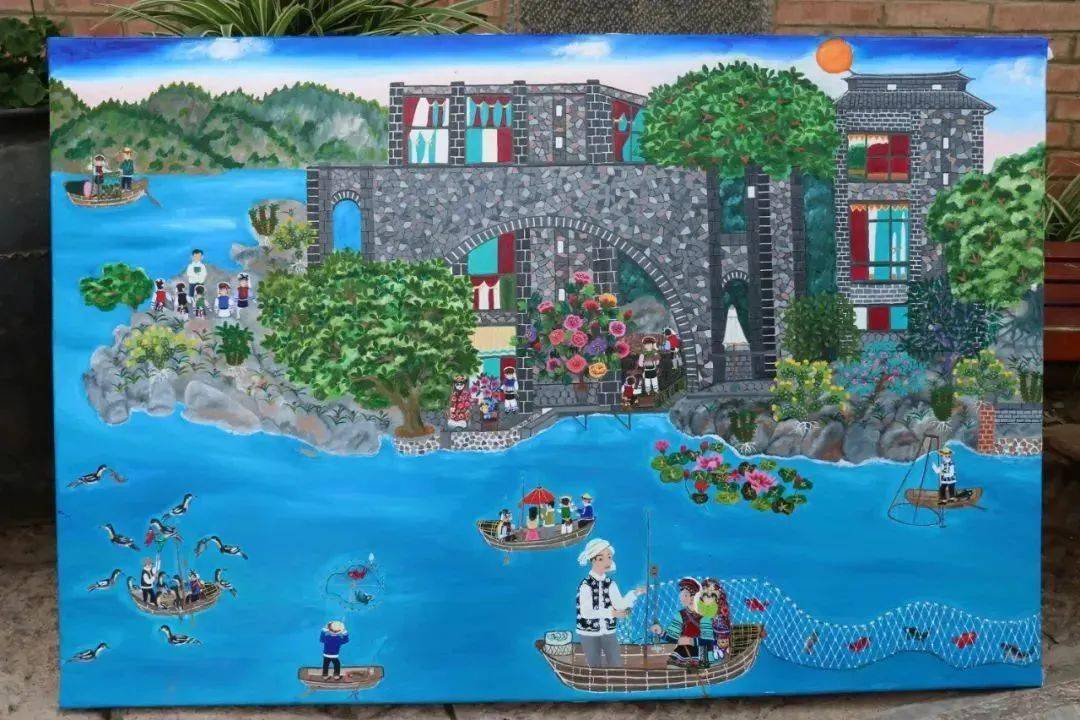 执起画笔,用斑斓的色彩述说洱海旁度过的一生