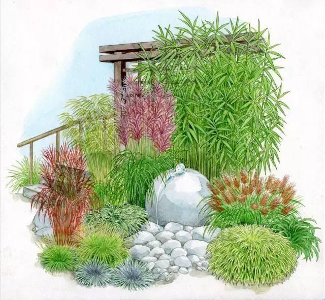 101张超高清精品手绘花境景观惊艳你的视觉