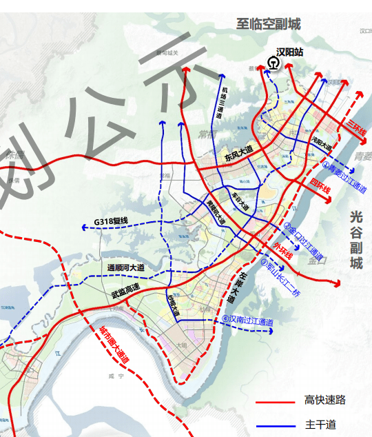 武汉大桥新区规划图图片
