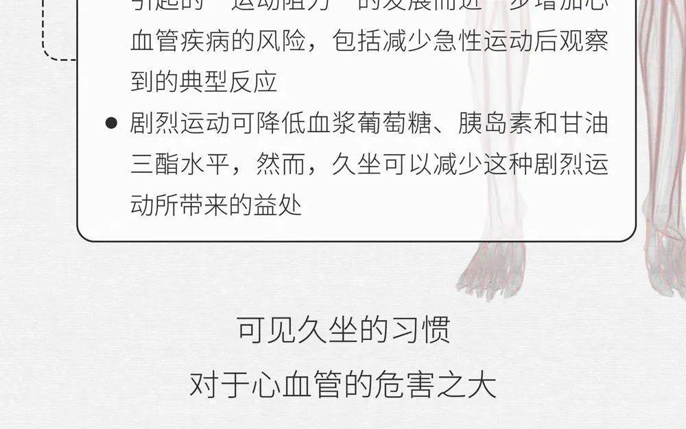 肠画短说:久坐,如何搞坏你的心血管