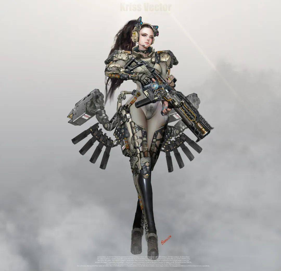 半妖半媚半写实这波直男猛女的终极浪漫人体机甲强者的女战士实在够顶