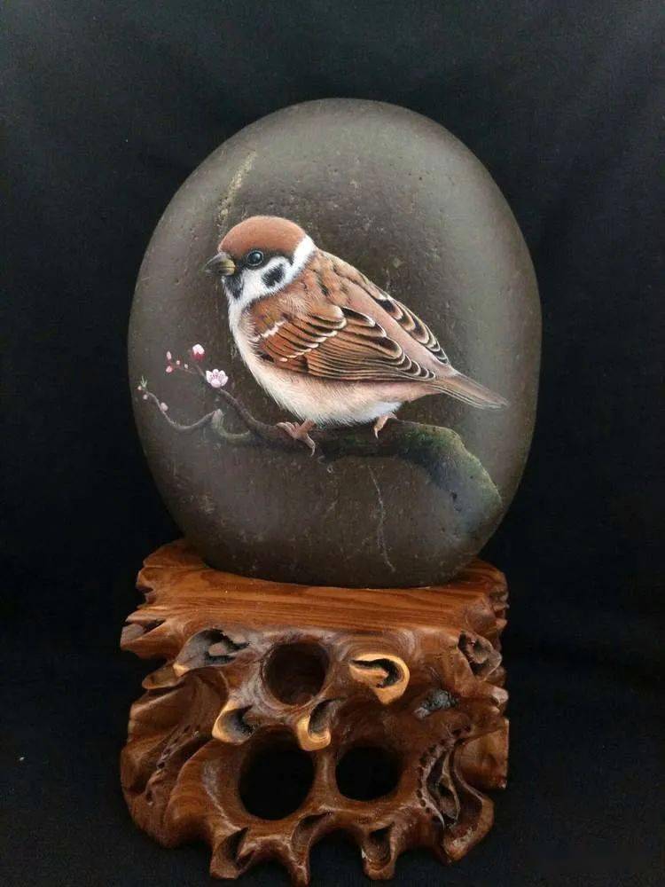 这组石头画漂亮至极