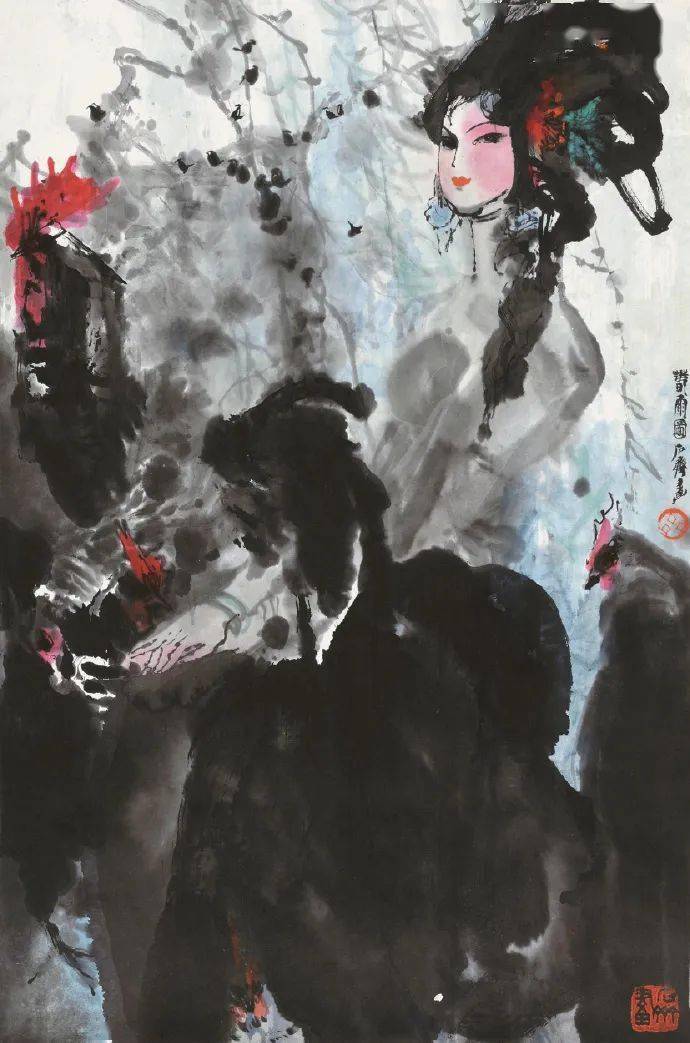 被首富王健林所推崇的画家,石齐的画总是充满了变化与创新_国画_绘画