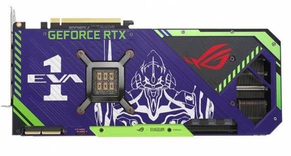 梦幻联动rog推eva初号机配色定制rtx3090显卡