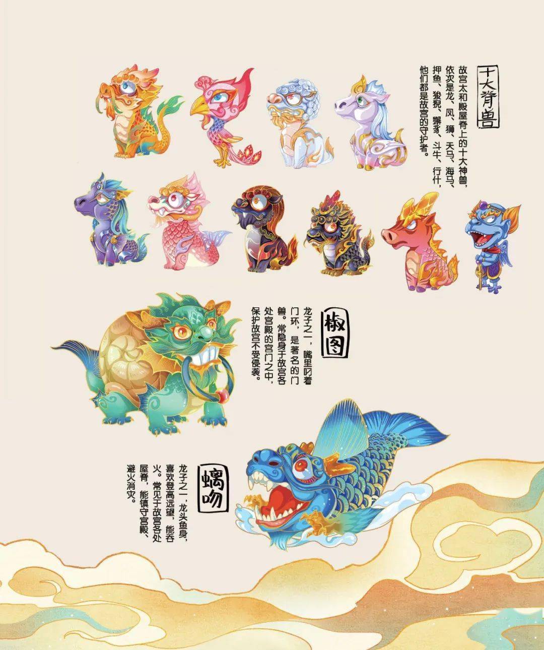 故宫神兽pk山海经异兽,带你探秘中国神兽百科