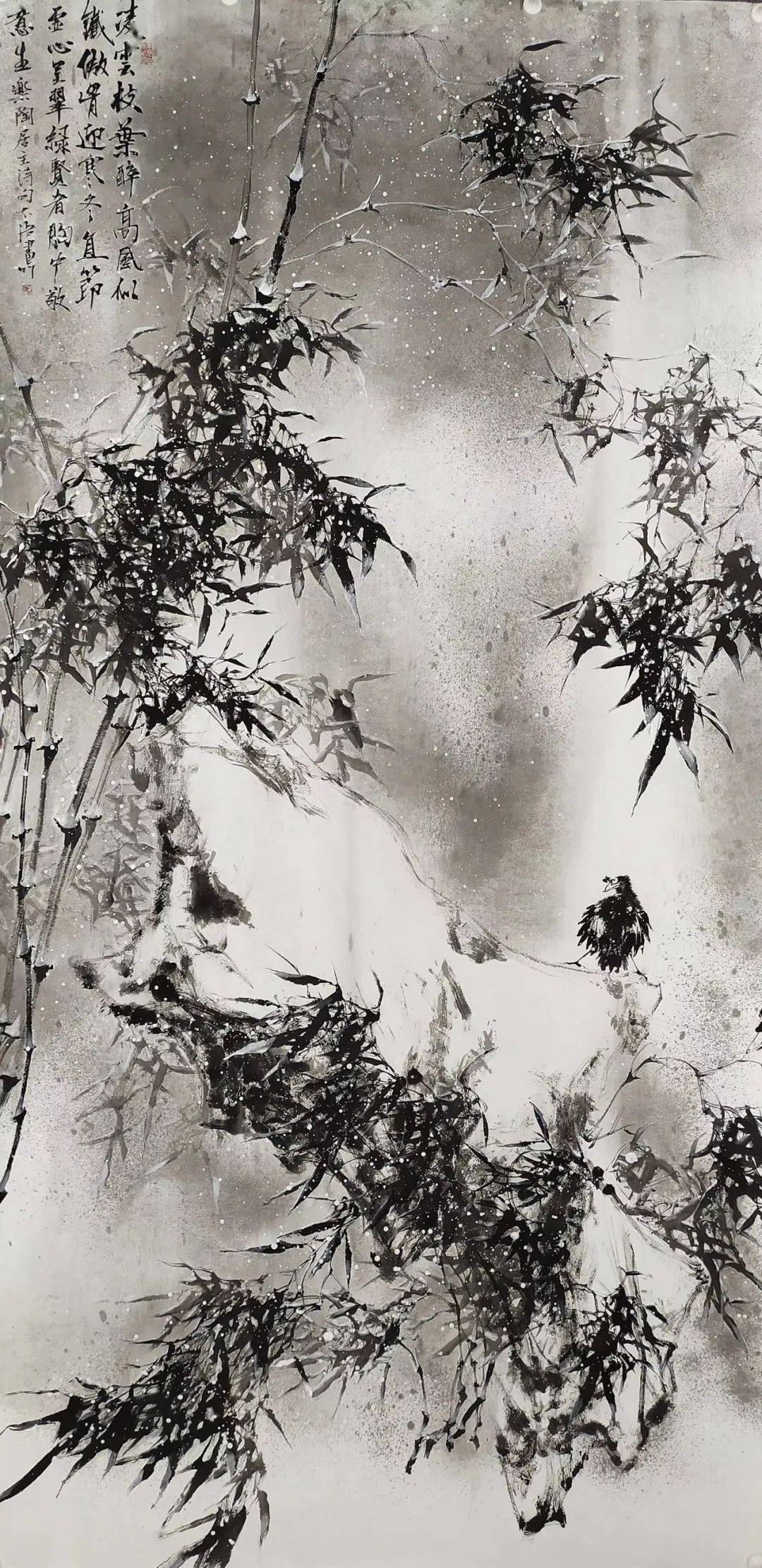 艾宗光墨竹作品