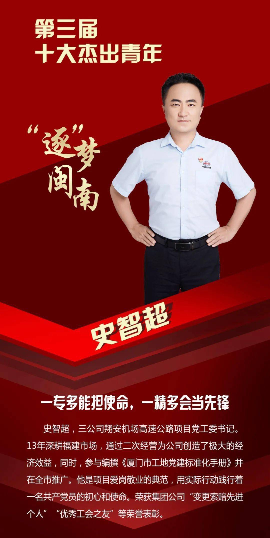 群星闪耀中铁十六局集团第三届十大杰出青年十佳青年技术能手获奖榜单