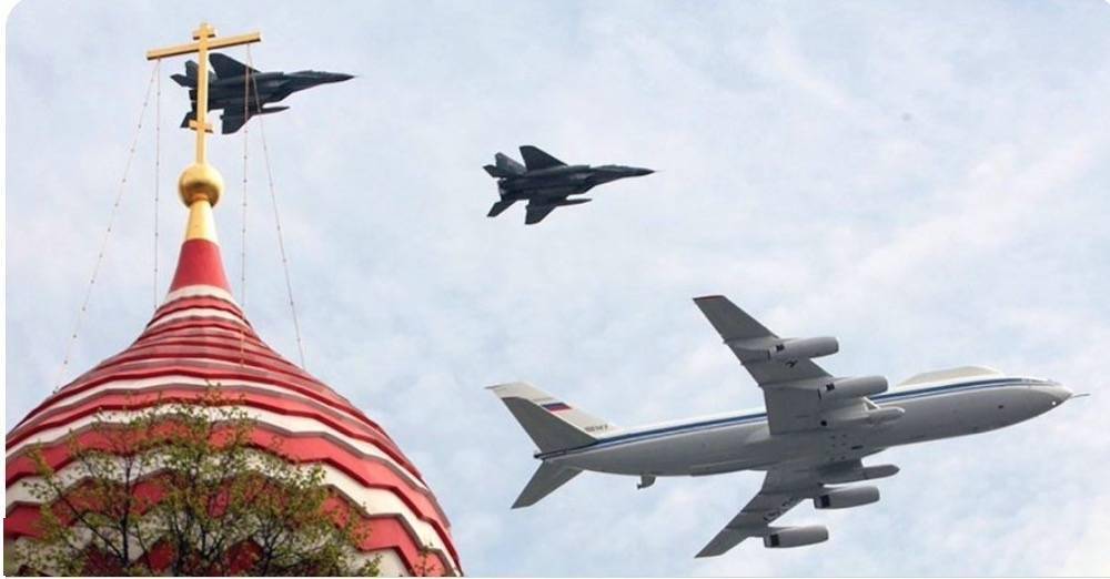 普京的末日飞机伊尔80空中指挥机将出现在俄罗斯胜利日阅兵