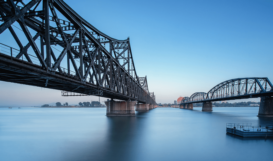 鸭绿江大桥手抄报图片