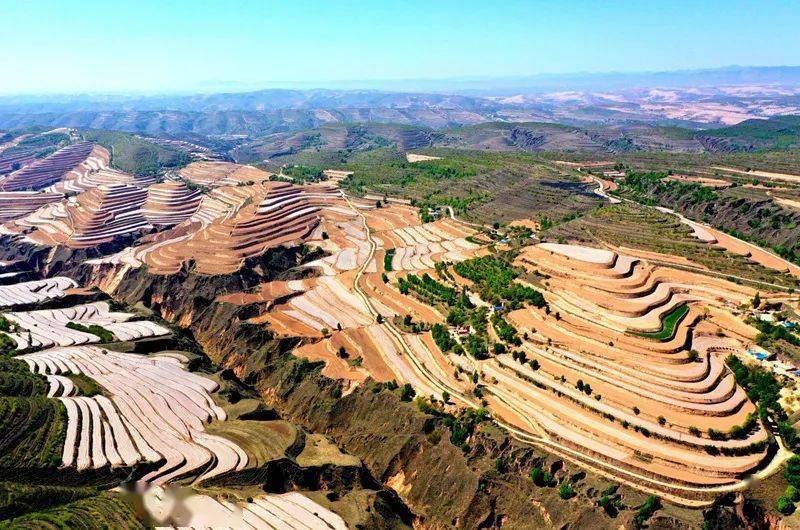 宁夏彭阳县旱作梯田美如画