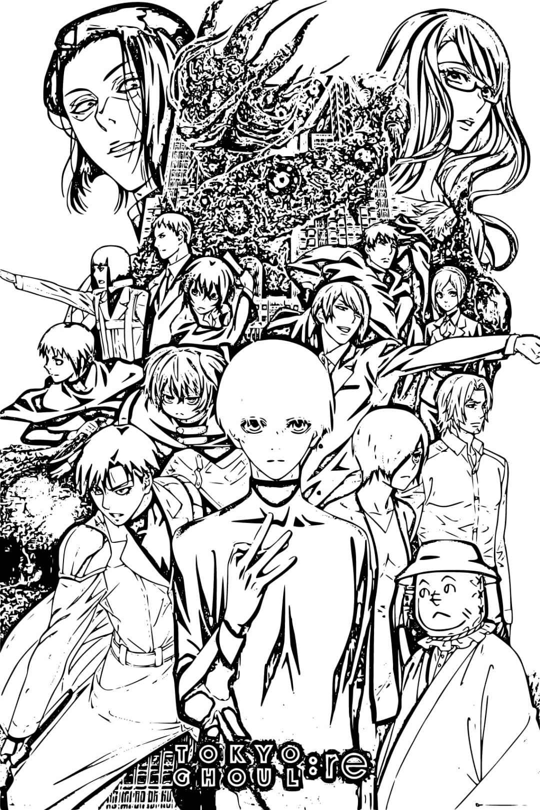 绘画技能分享线稿分享第91期东京喰种
