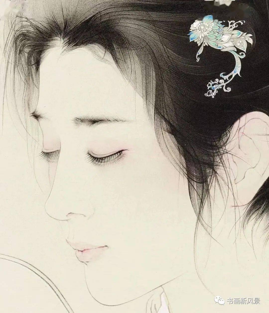 一组极美的工笔人物画