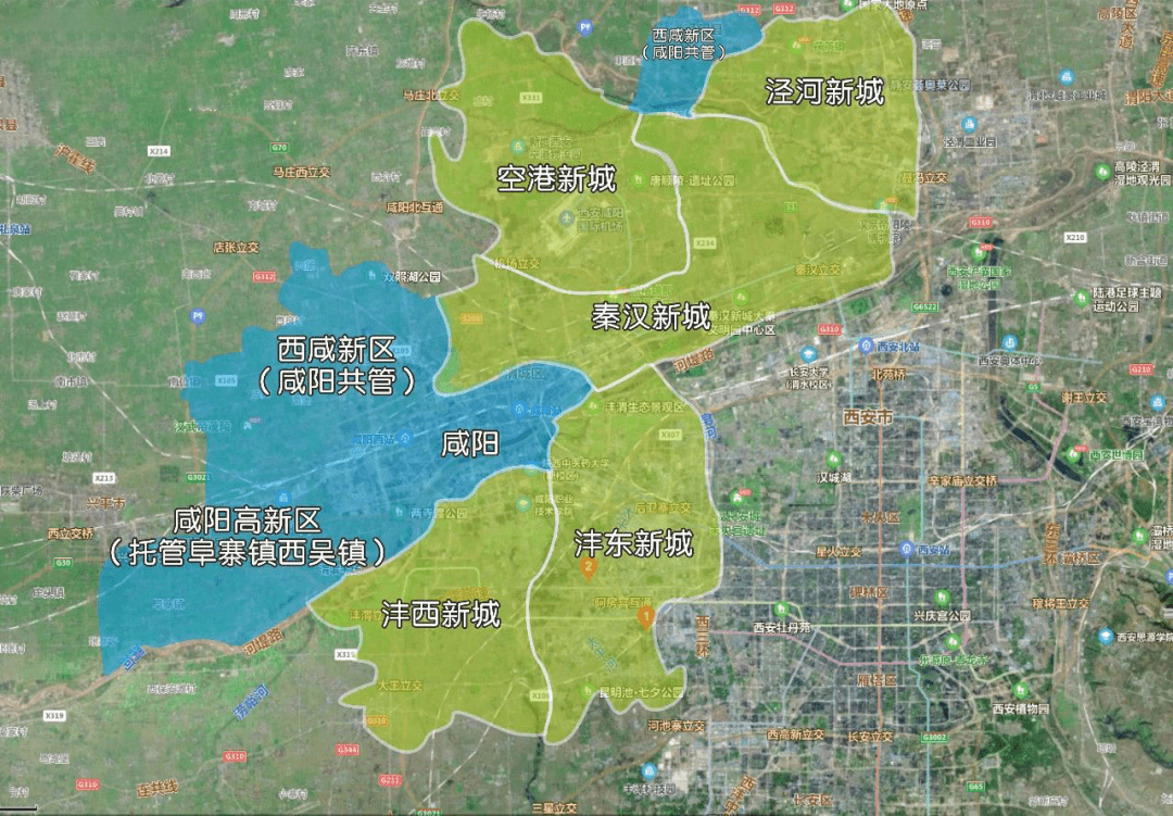 西安都市圈核心片区主城北进下超级中央绿廊成型