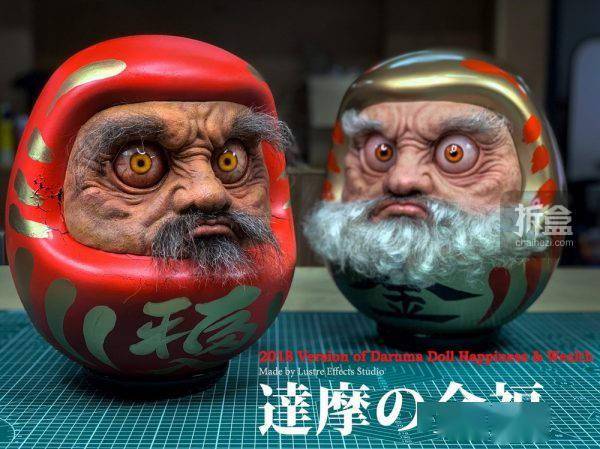 lustre effects studio 达摩 33cm日系潮玩摆件手办