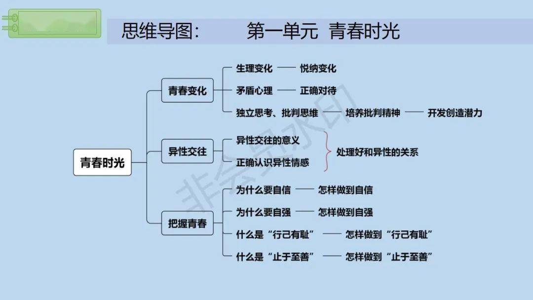 青春的邀约知识框架图图片