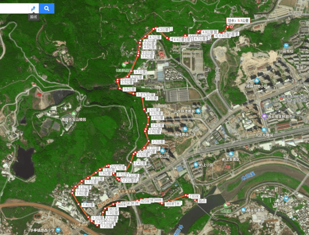 赞莆田首条环城quot福道quot亮相今年启动