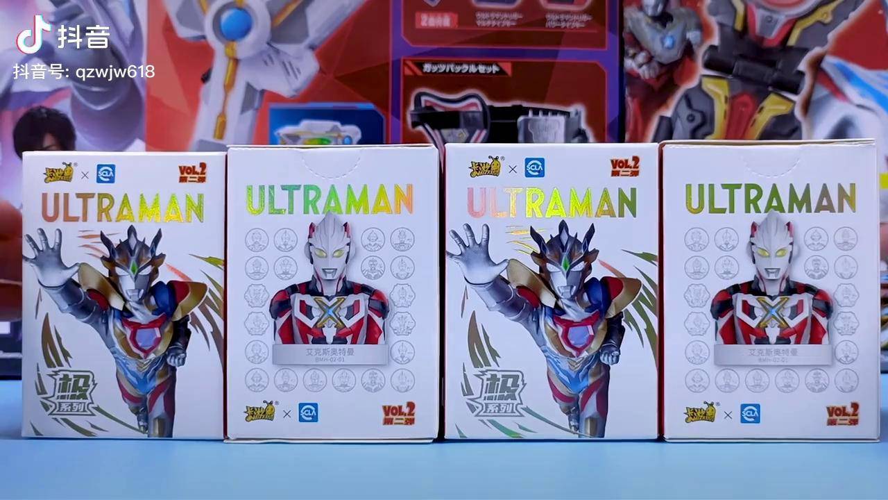 拆炫酷奥特曼胸像印章第二弹盲盒能抽中超级隐藏款闪耀赛罗吗奥特曼