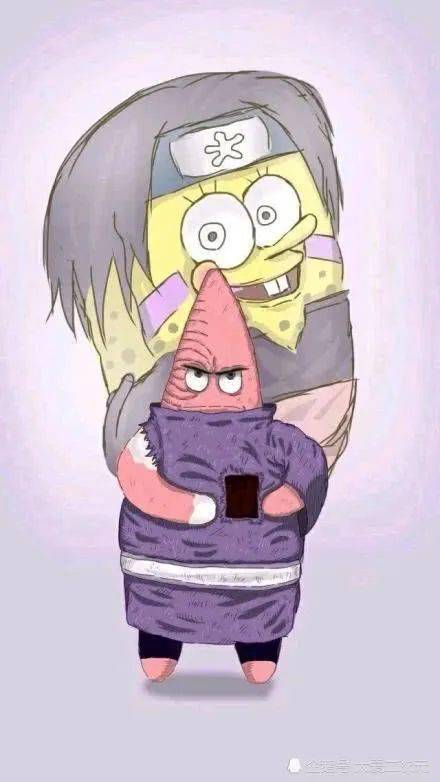 火影忍者派大星cos宇智波一族须佐能乎竟然全是海绵宝宝