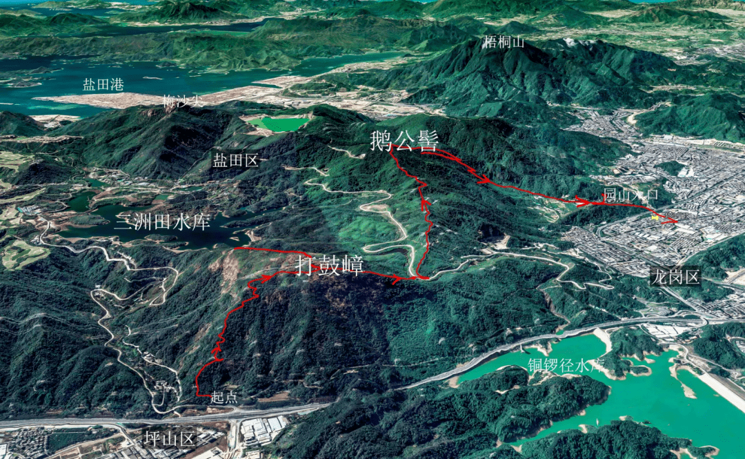 118元探秘深圳版千岛湖体验小张家界绝壁徒步打鼓岭鹅公髻穿越路线