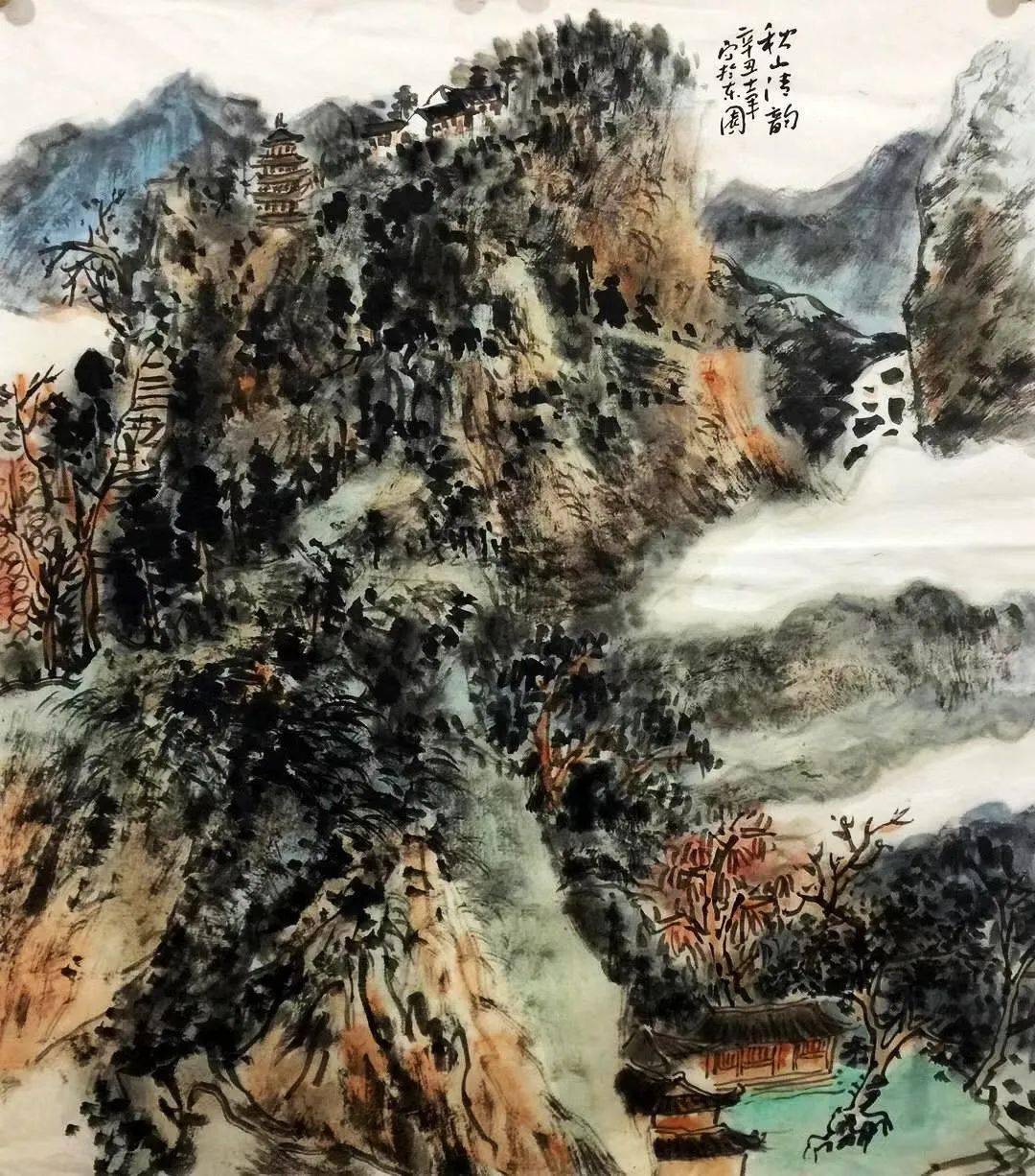 雄浑朴茂—梁士军山水画作品_美术家协会_水墨_李宝