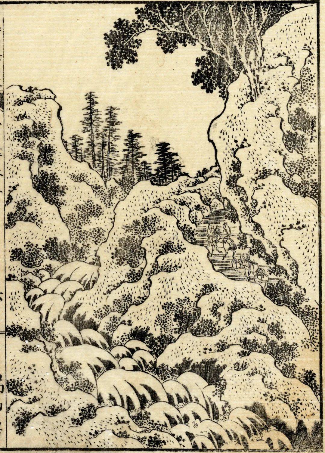 人间的万物春秋——葛饰北斋珍贵线稿_浮世绘_笔下_绘画