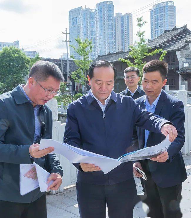 市领导汤辉,黄波参加调研.