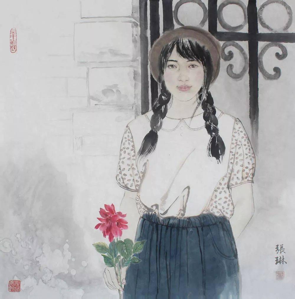 中国当代女画家前100名图片