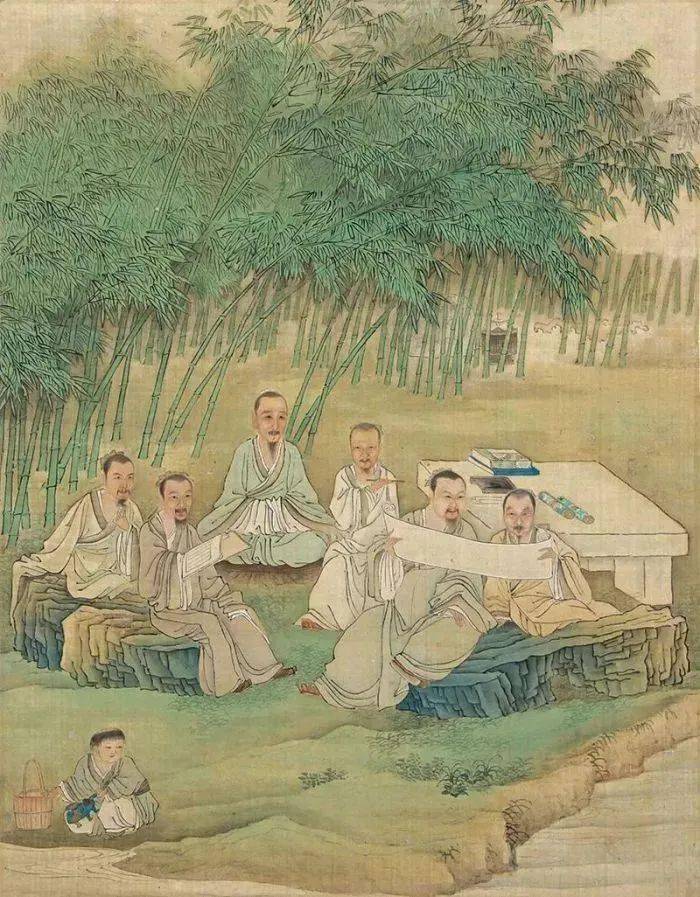 清 任熊 风尘三侠图清 黄慎 二老图清 陈崇光 承天夜游图清 仇英 文徵