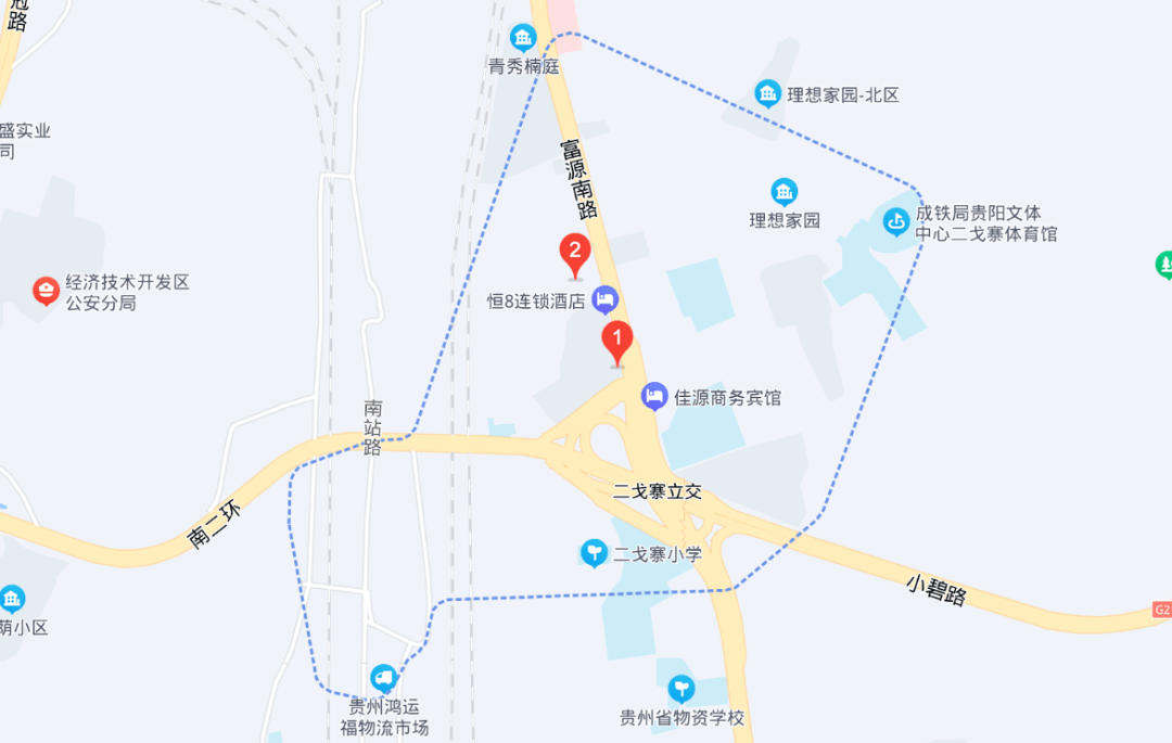 贵阳二戈寨地图图片
