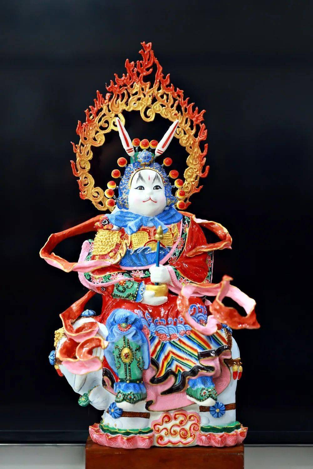 京剧脸谱《穆桂英》京剧脸谱《武天锡》泥彩塑《民俗兔儿爷系列1》泥