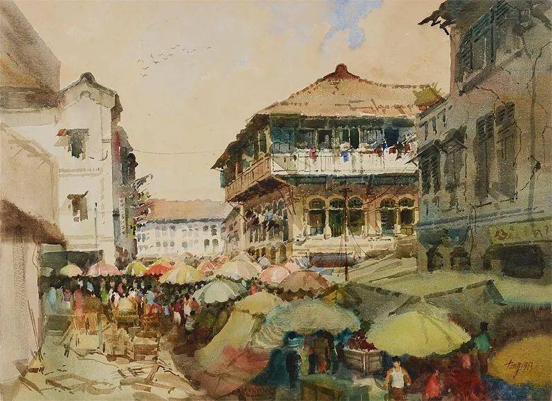 67南洋风 | 新加坡水彩画家童振狮_西方_艺术_旅行者