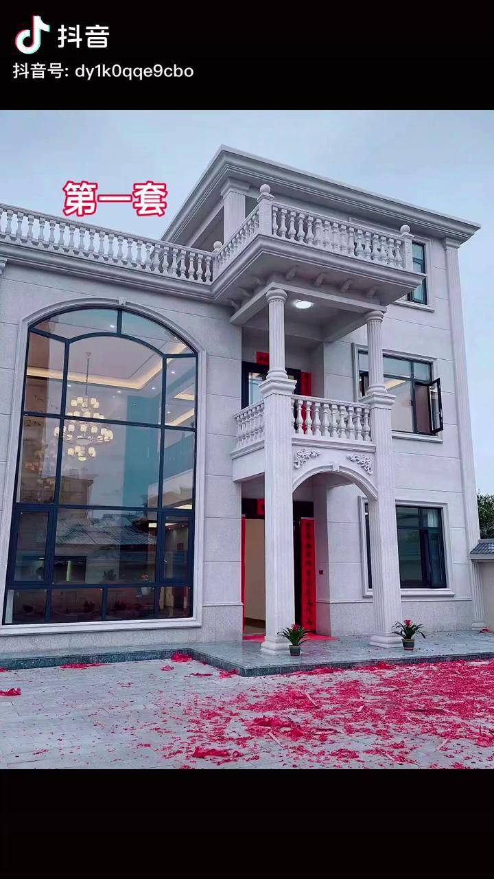 农村自建实景拍摄分享农村自建别墅豪宅