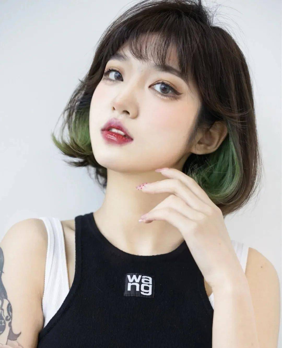 夏日限定绿色系挂耳染