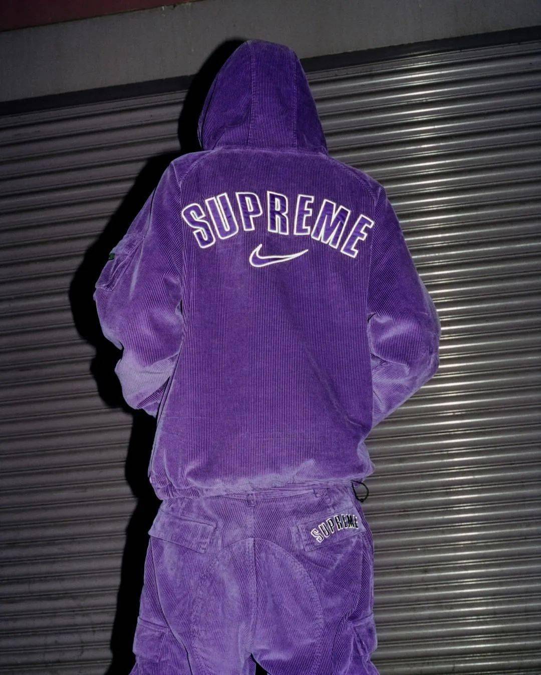 灯芯绒材质supreme x nike 2022 春夏系列正式发布