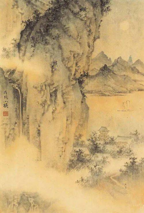 宋人丘壑元人笔墨王小椿山水画