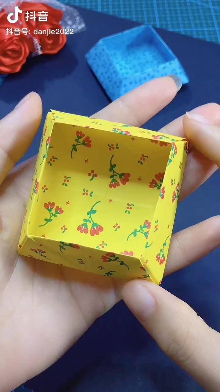 简单的折纸收纳盒一起做手工折纸教程动手动脑创意手工折纸
