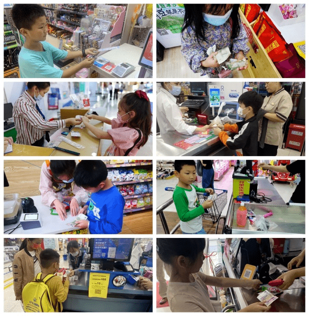 购物小达人实践出真知南宁市凤翔路小学一年级7班开展认识人民币教学