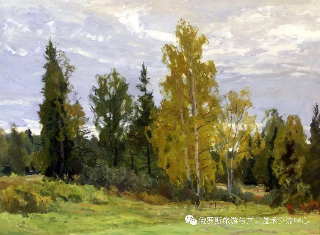 【艺术】俄罗斯风景画家格里采的油画作品_苏联_布留洛夫_年代