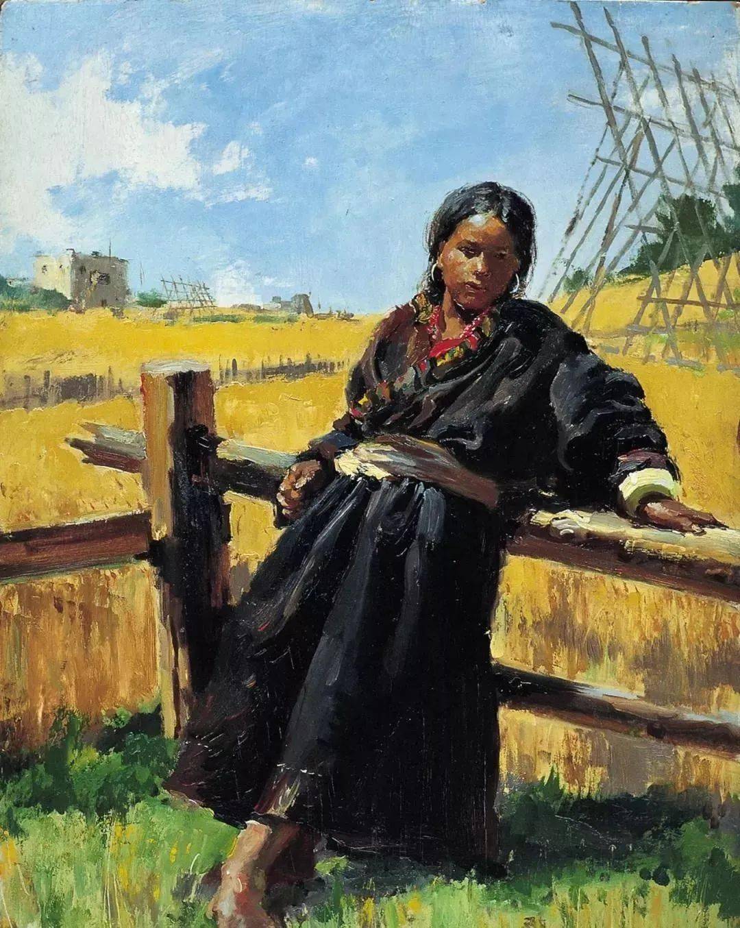 中央美院教师作品_cm_布面_油画