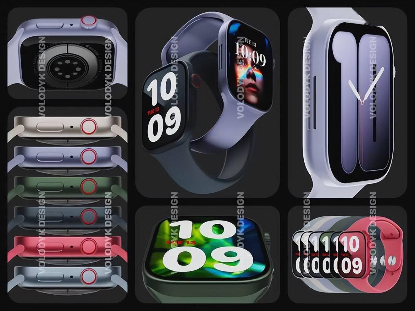 改用直角边框！Apple Watch 8渲染图曝光，这个设计好看吗？_手机搜狐网