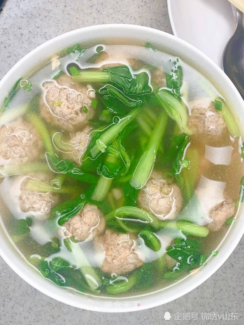 小白菜丸子汤2.