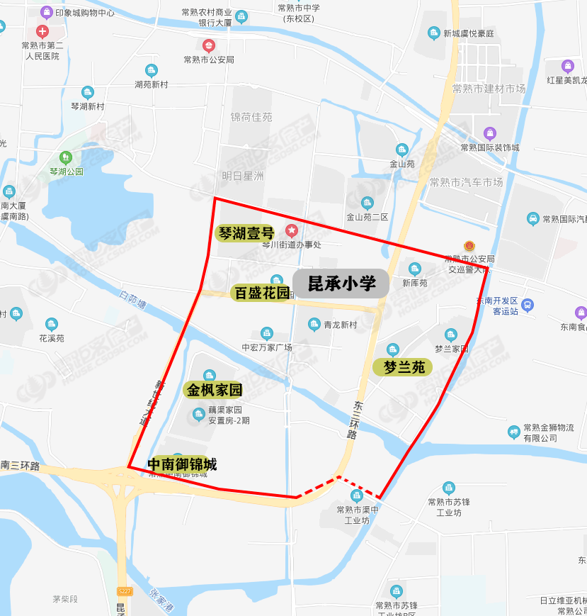 重磅常熟2022年施教区划分出炉附30学校施教区划分图