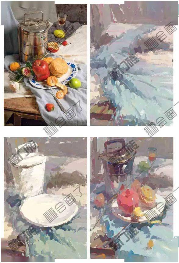 高分宝典色彩静物邓鑫鑫金牌导师打造超高实用性优质色彩静物临本色彩
