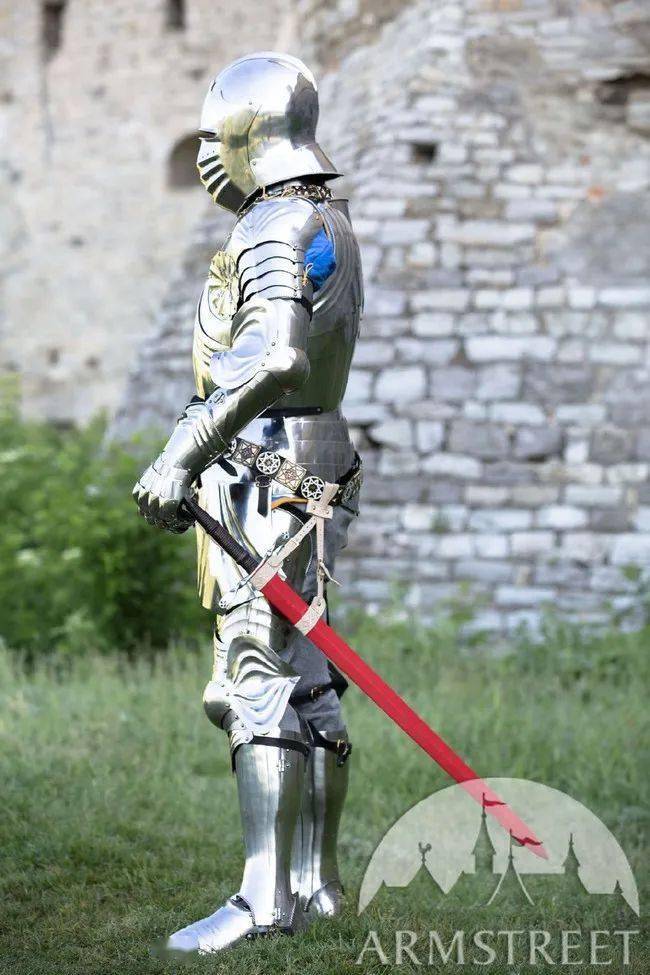 绘画参考中世纪骑士战士盔甲素材