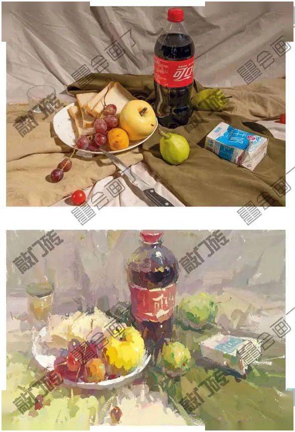 高分宝典色彩静物邓鑫鑫金牌导师打造超高实用性优质色彩静物临本色彩