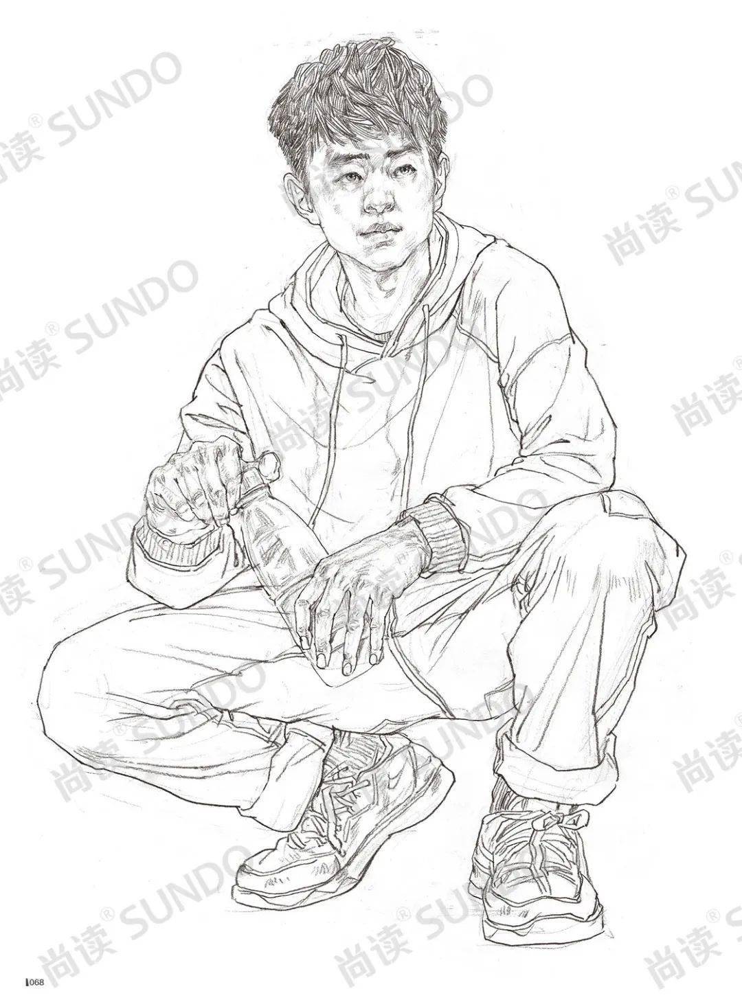 学院经典刘世宇线性速写学院派品质经典教材造型严谨不失美感人物形象