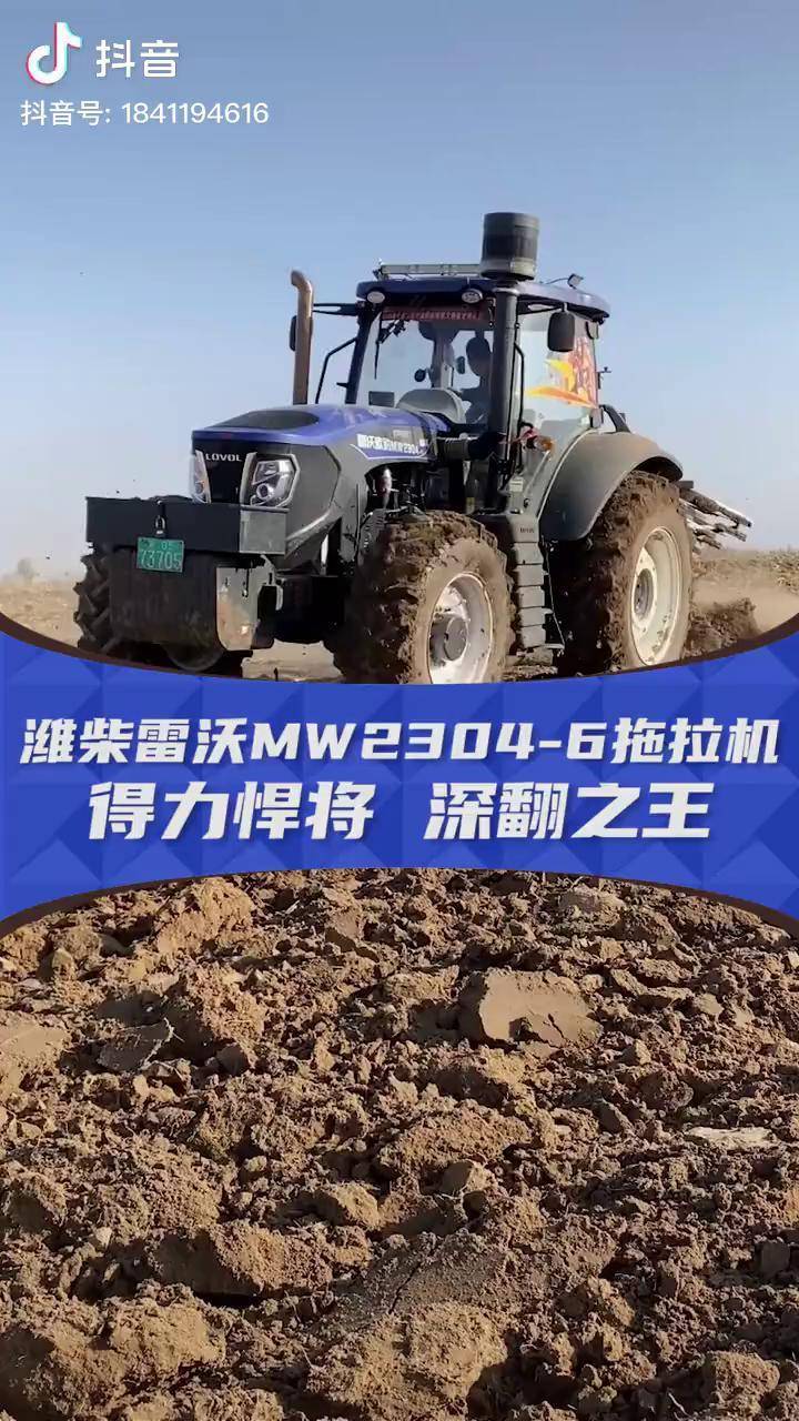 濰柴雷沃mw23046拖拉機大塊頭有大力量高效作業的動力擔當河北用戶