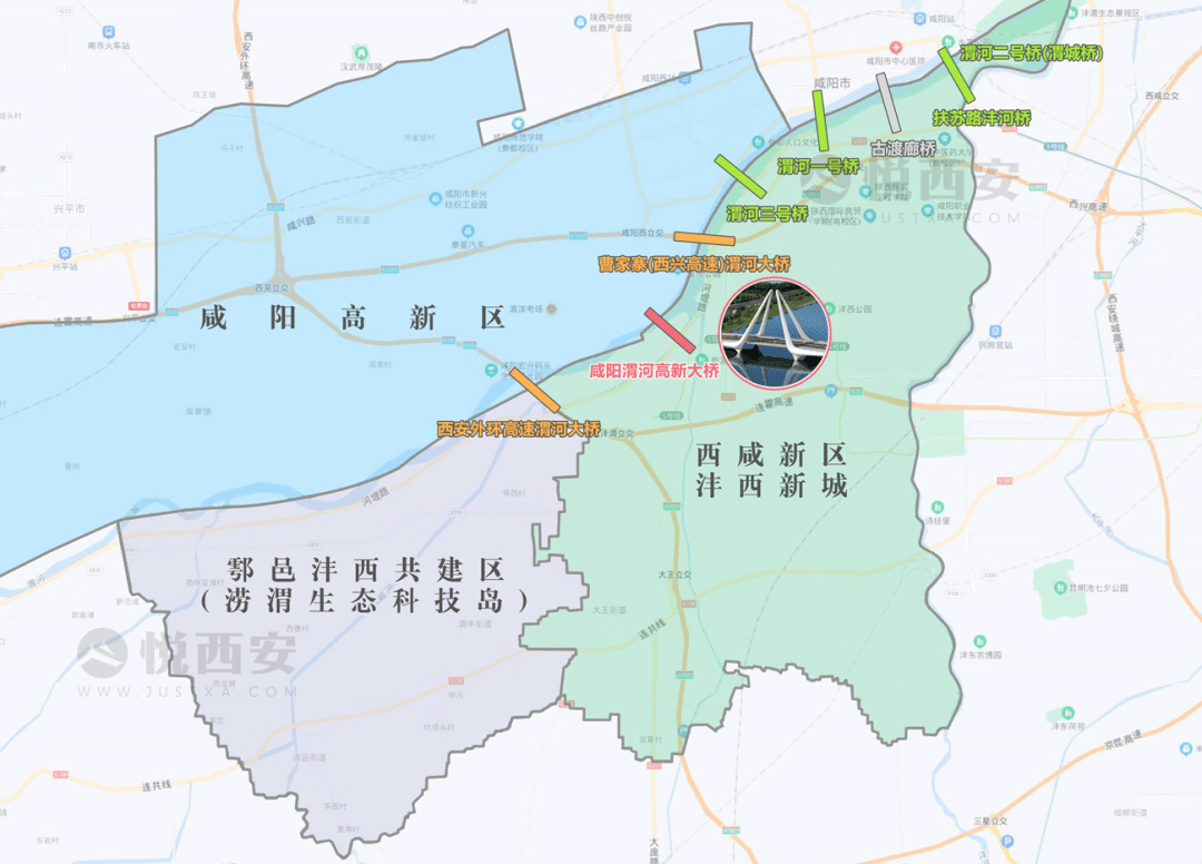 咸阳市区域规划分布图图片