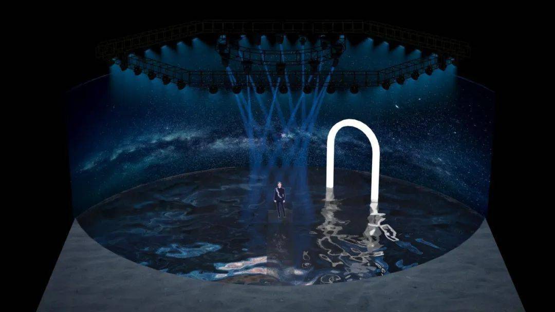 把海水,沙滩搬进舞台76为了在整个制作上标新立意,整场音乐会原计划